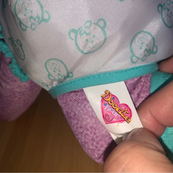Tyco Toys Doodle Bear Plush Pink Bear - Picture 4 of 6